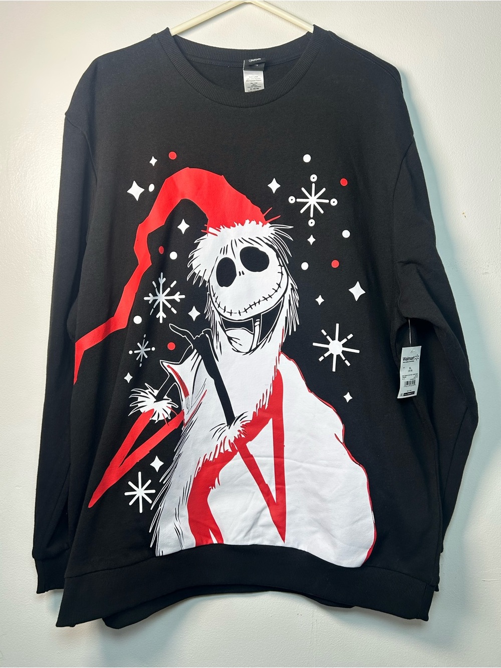 Disney Black Crewneck Nightmare Before Christmas Unisex XL Ugly Sweater NWT